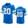 barry sanders lions blue 2024 game jersey