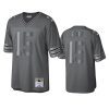 bart starr packers charcoal throwback metal legacy jersey