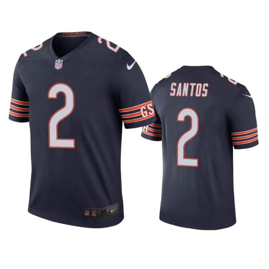 bears cairo santos navy color rush legend jersey