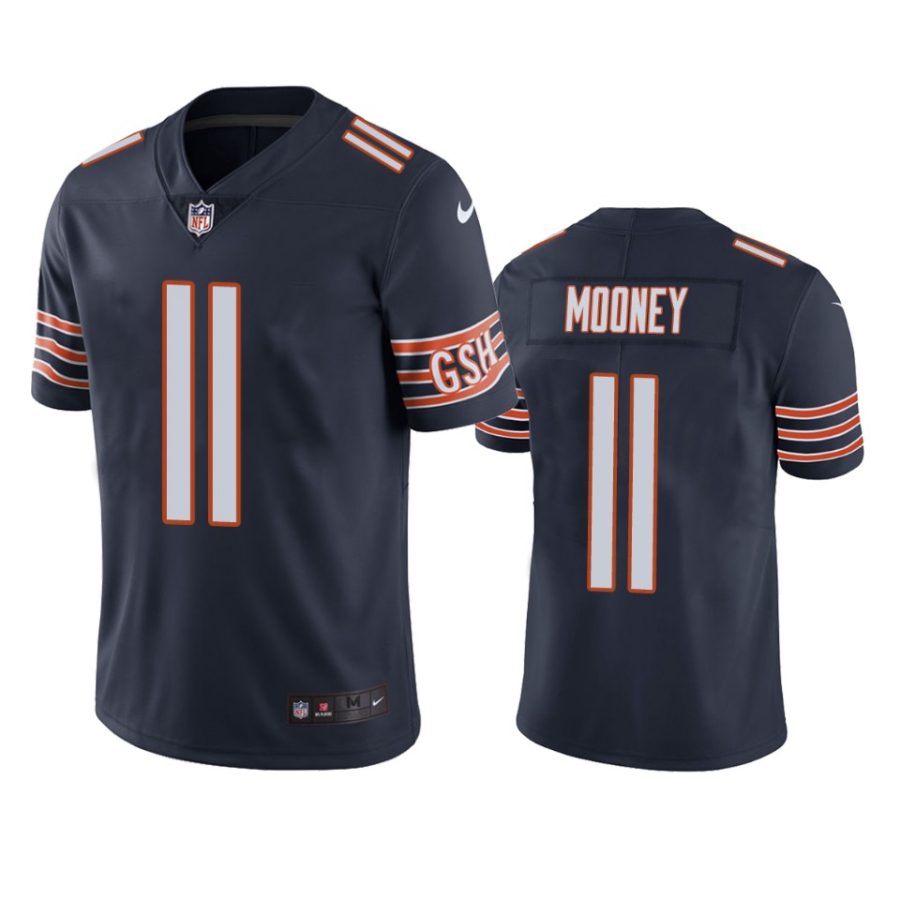 bears darnell mooney navy vapor untouchable limited jersey