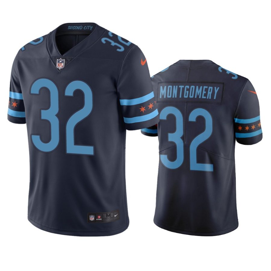 bears david montgomery navy city edition jersey