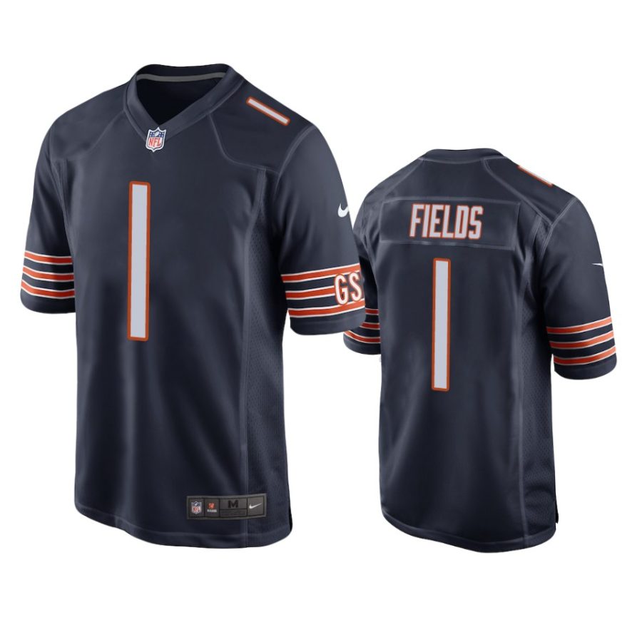 bears justin fields navy game jersey