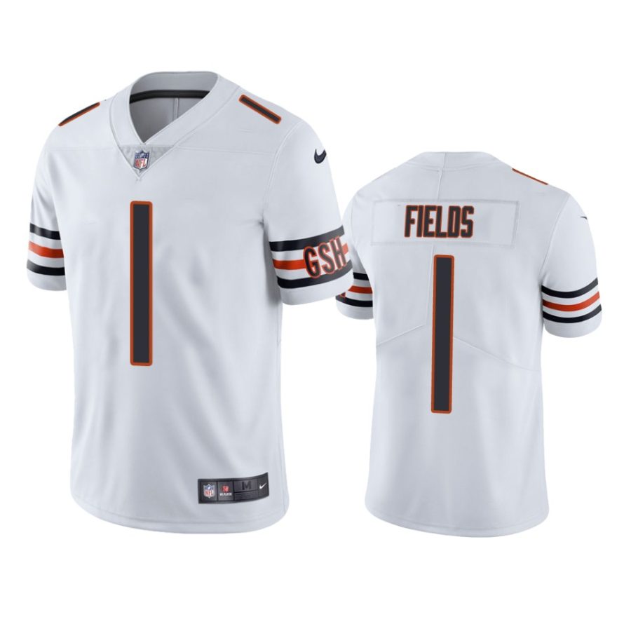 bears justin fields white vapor limited jersey 1a