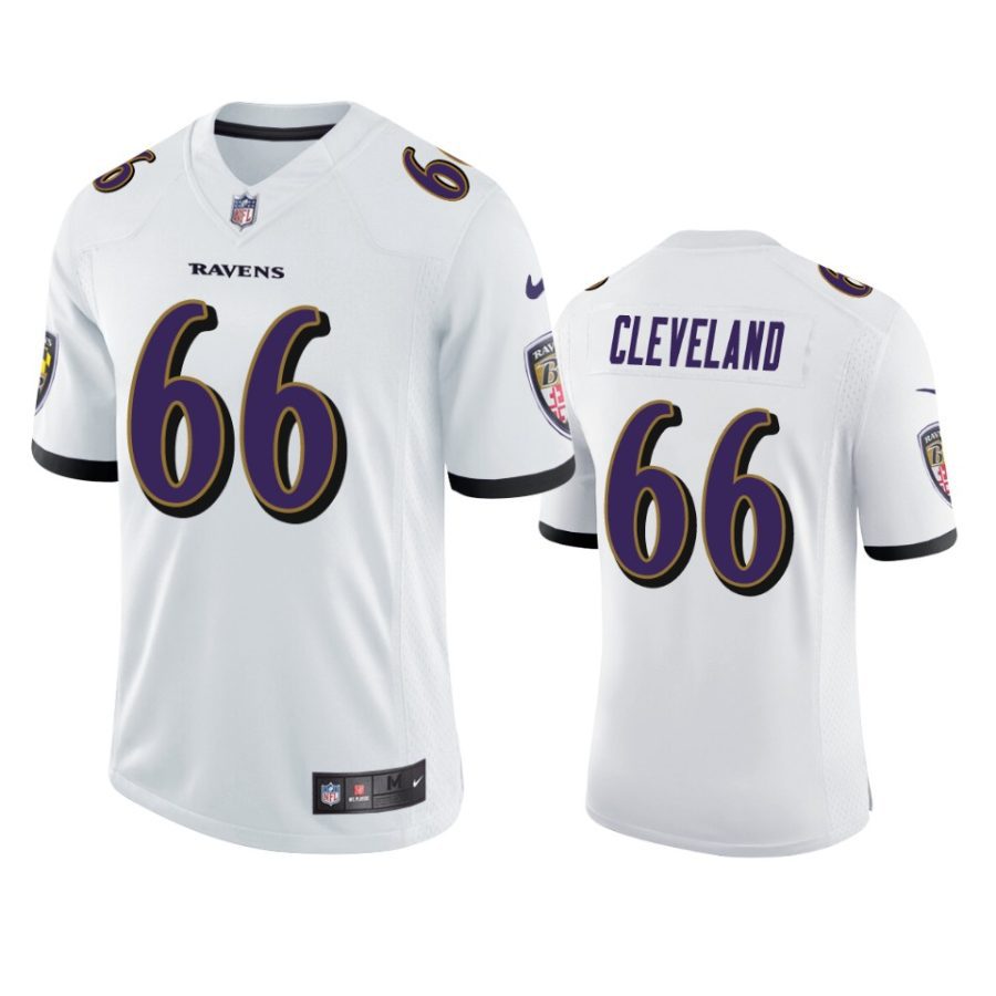 ben cleveland ravens white vapor jersey