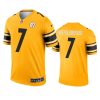 ben roethlisberger steelers 2021 inverted legend gold jersey