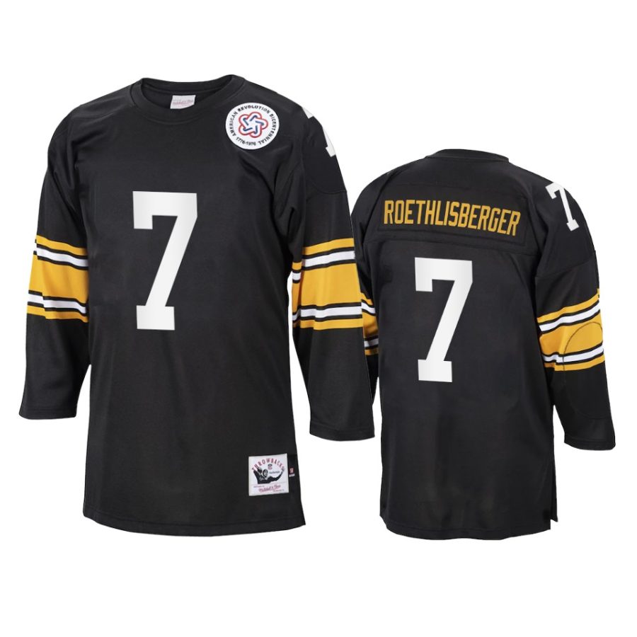 ben roethlisberger steelers black authentic jersey