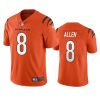 bengals brandon allen orange 2021 vapor limited jersey