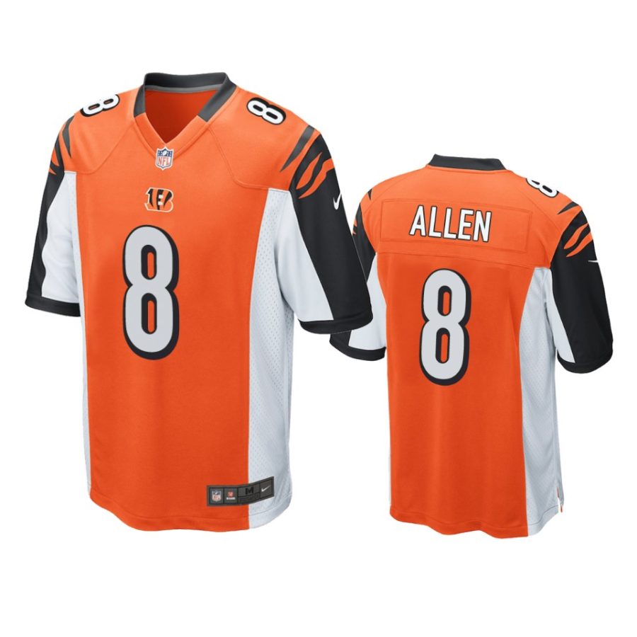 bengals brandon allen orange game jersey