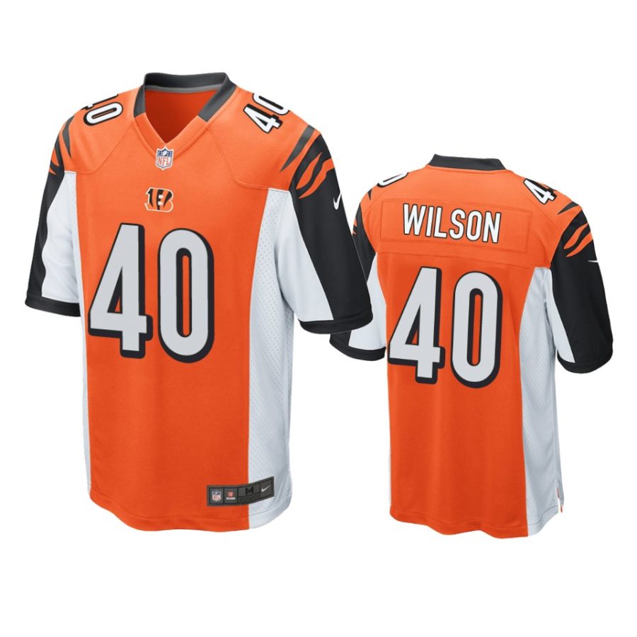 bengals brandon wilson orange game jersey