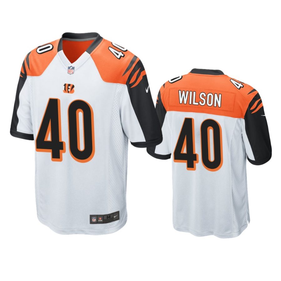 bengals brandon wilson white game jersey