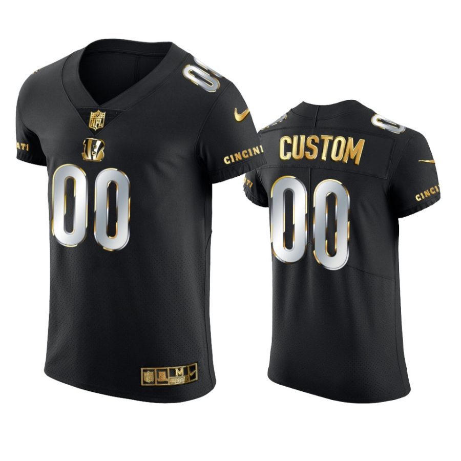 bengals custom black golden edition elite jersey