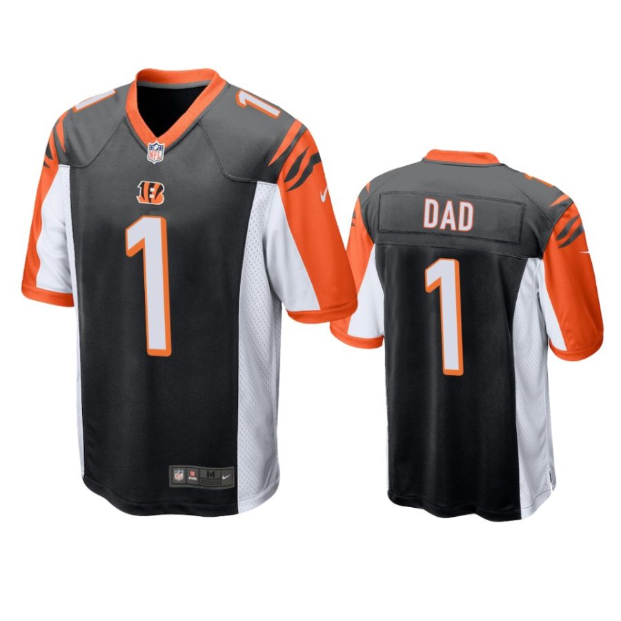 bengals dad black 2021 fathers day game jersey