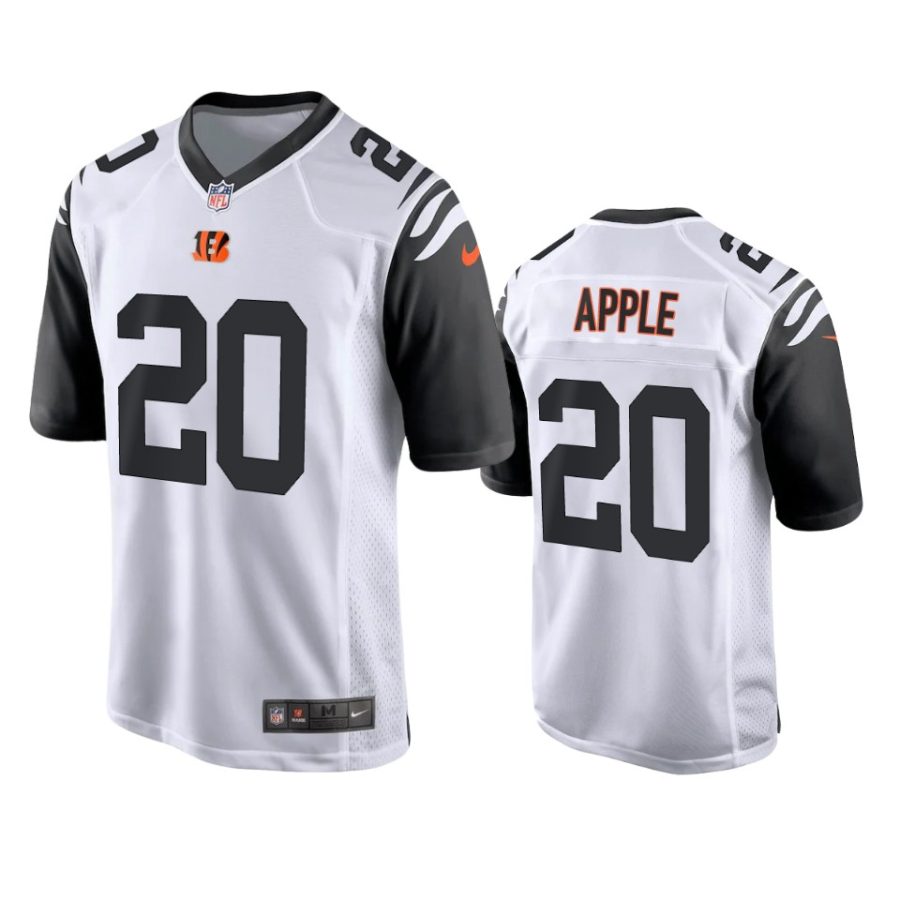 bengals eli apple white alternate game jersey