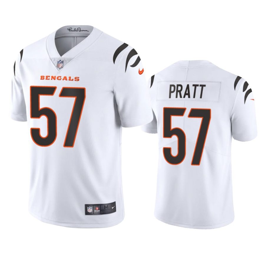 bengals germaine pratt white 2021 vapor limited jersey