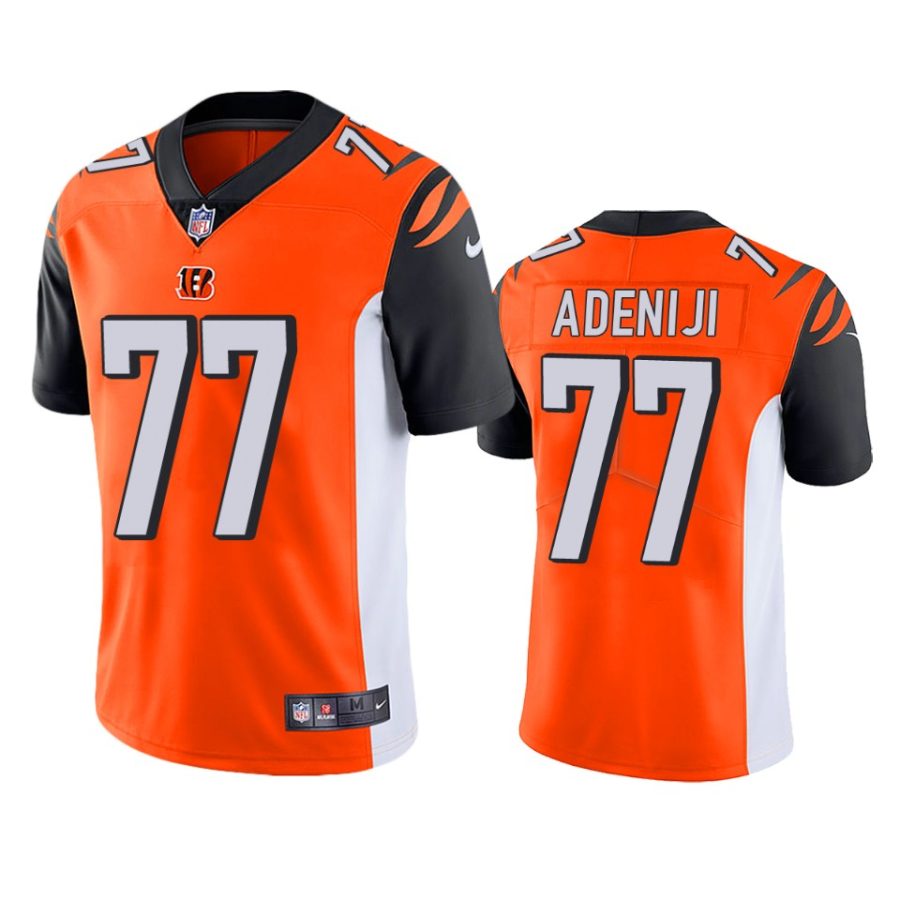 bengals hakeem adeniji orange vapor untouchable limited jersey