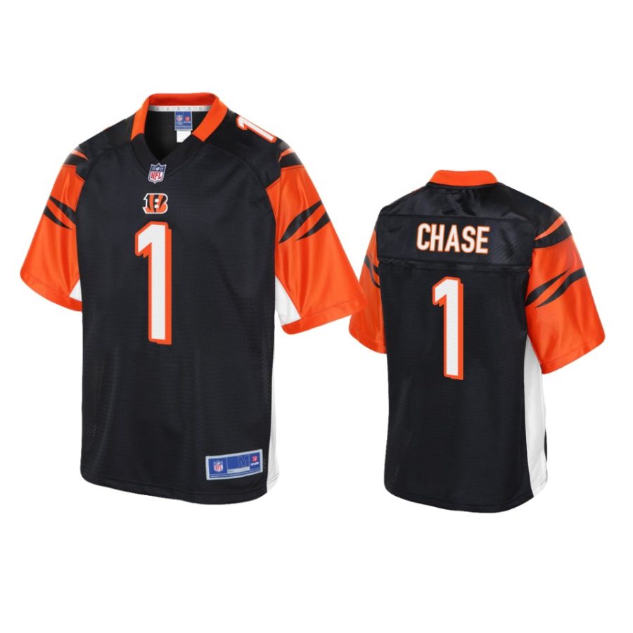 bengals jamarr chase black pro line jersey