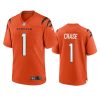 bengals jamarr chase orange game jersey