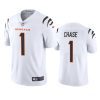 bengals jamarr chase white vapor limited jersey 1a