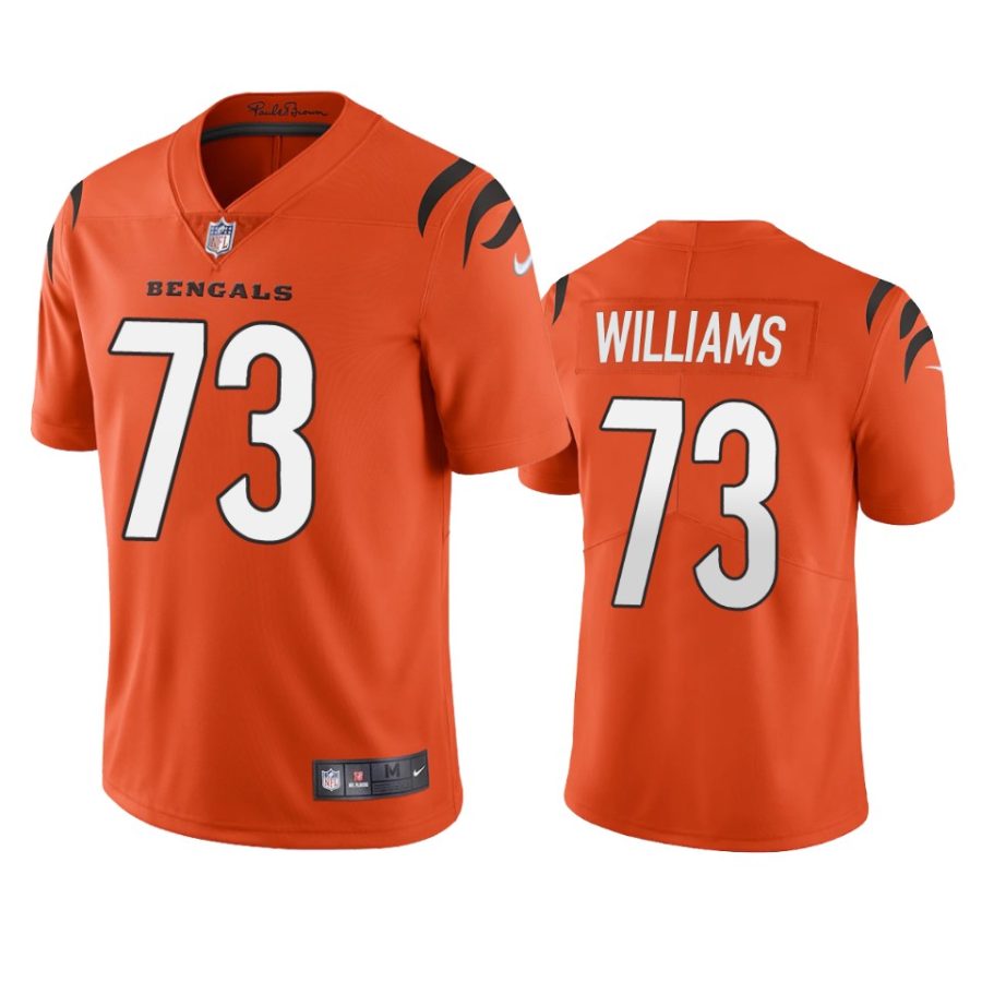 bengals jonah williams orange 2021 vapor limited jersey