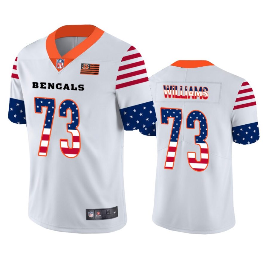 bengals jonah williams white independence day vapor jersey