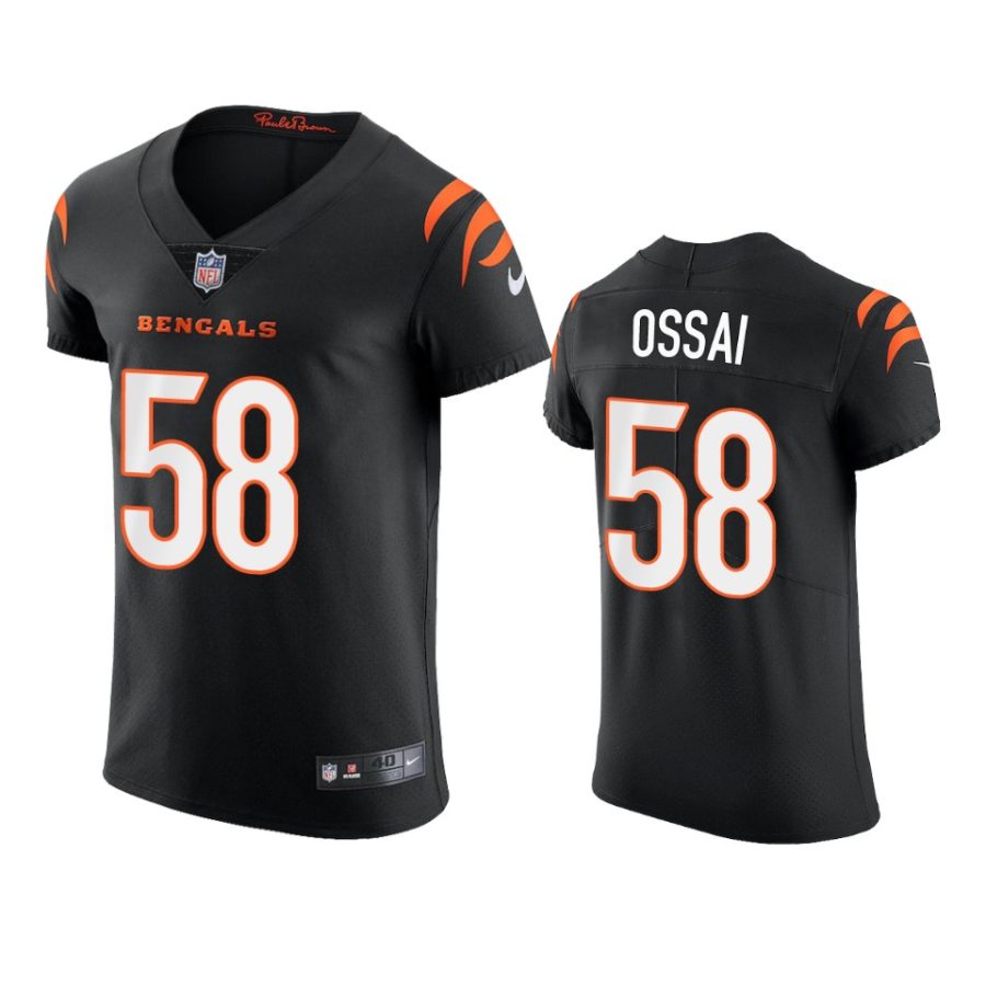 bengals joseph ossai black vapor elite jersey