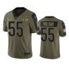 bengals logan wilson olive limited 2021 salute to service jersey