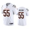 bengals logan wilson white 2021 vapor limited jersey