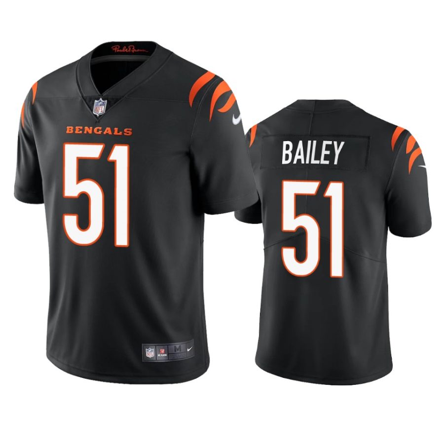 bengals markus bailey black 2021 vapor limited jersey