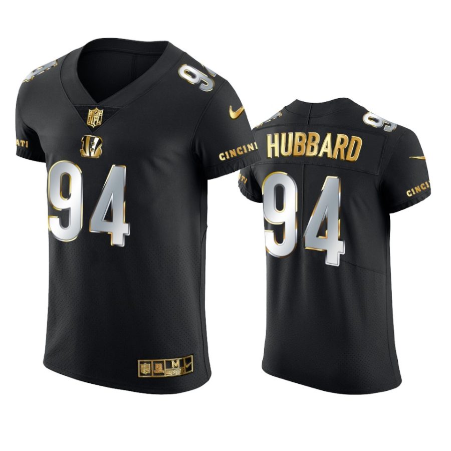 bengals sam hubbard black golden edition elite jersey