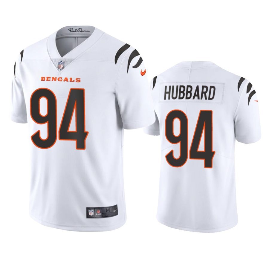 bengals sam hubbard white 2021 vapor limited jersey