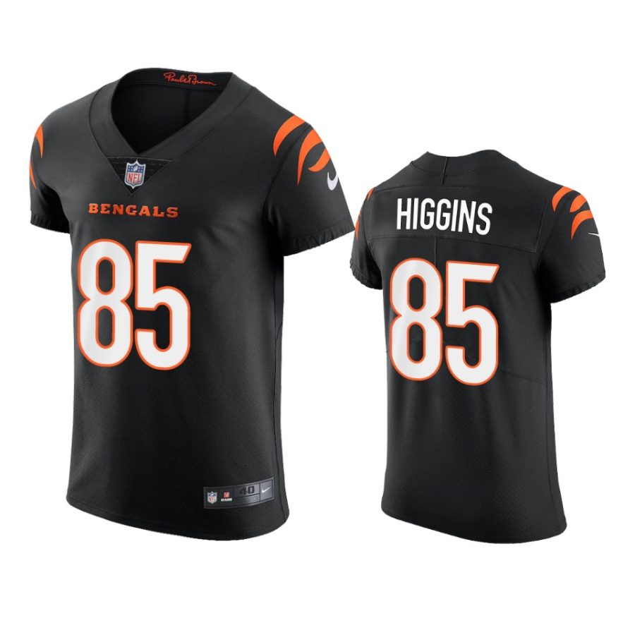 bengals tee higgins black 2021 vapor elite jersey