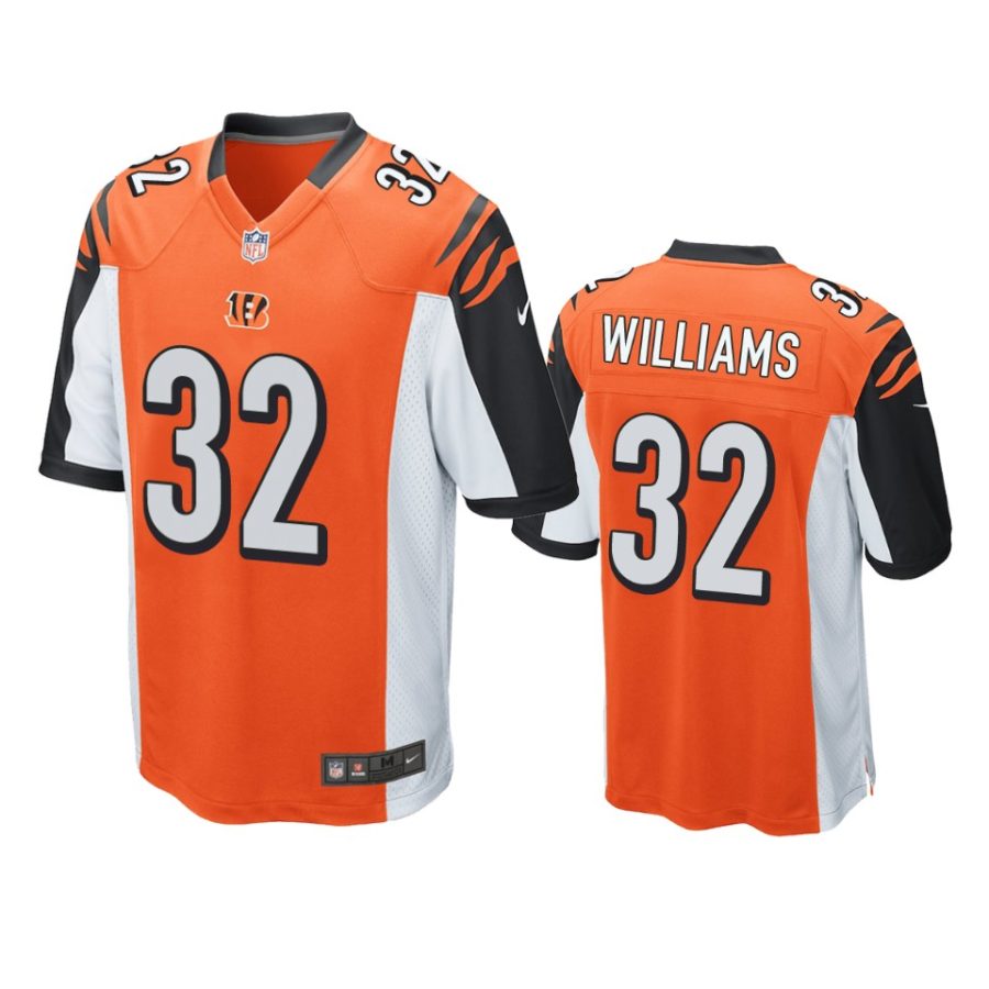 bengals trayveon williams orange game jersey