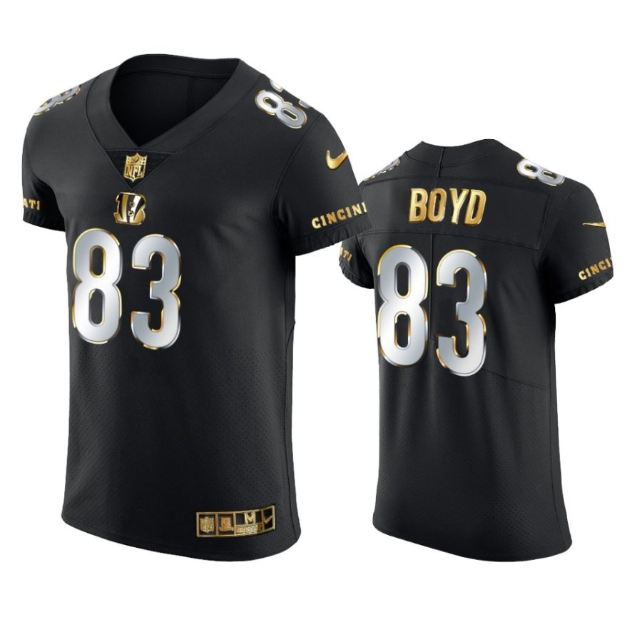 bengals tyler boyd black golden edition elite jersey