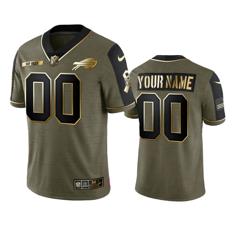 bills custom olive gold limited 2021 salute to service jersey