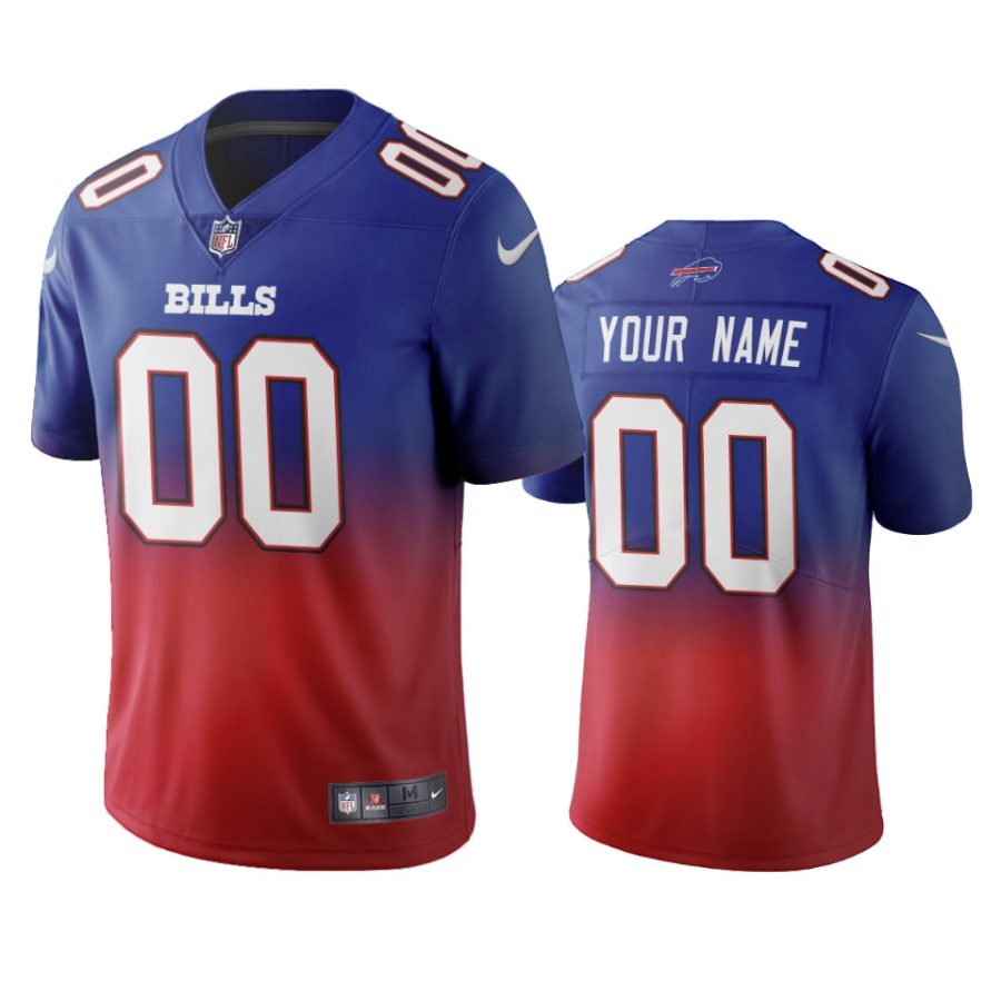 bills custom royal gradient color crash jersey