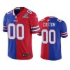 bills custom royal red 2020 nfl playoffs split jersey