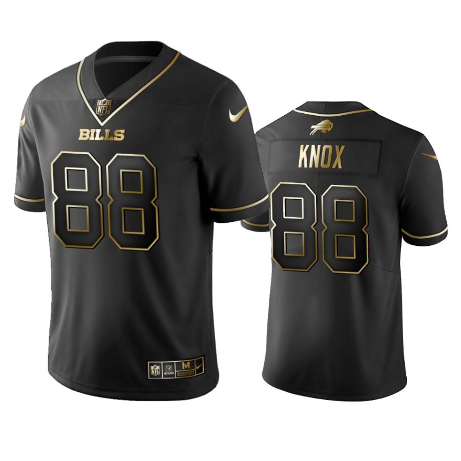 bills dawson knox black golden edition jersey