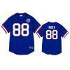 bills dawson knox royal mesh crewneck superbowl xxv anniversary jersey