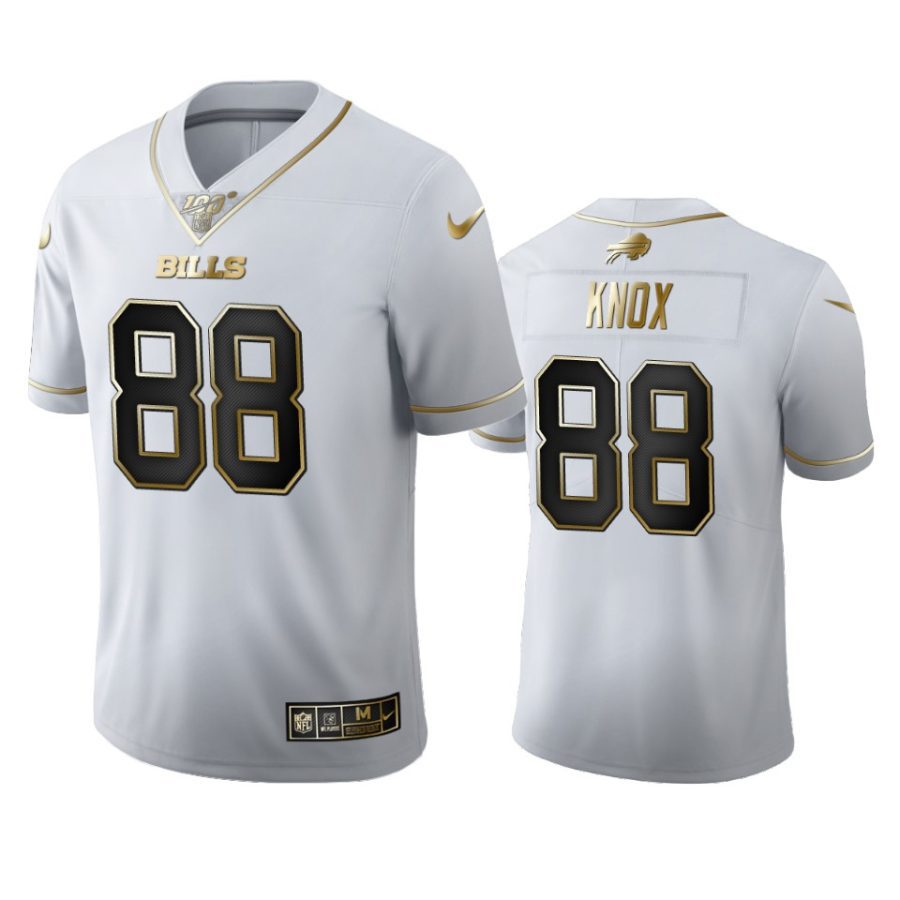 bills dawson knox white golden edition 100th season jersey