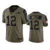 bills jim kelly olive limited 2021 salute to service jersey