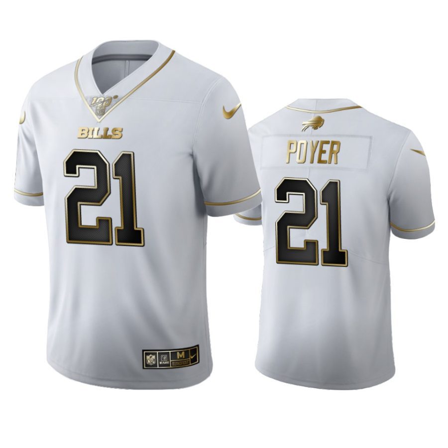 bills jordan poyer white golden edition 100th season jersey