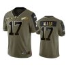 bills josh allen olive gold limited 2021 salute to service jersey