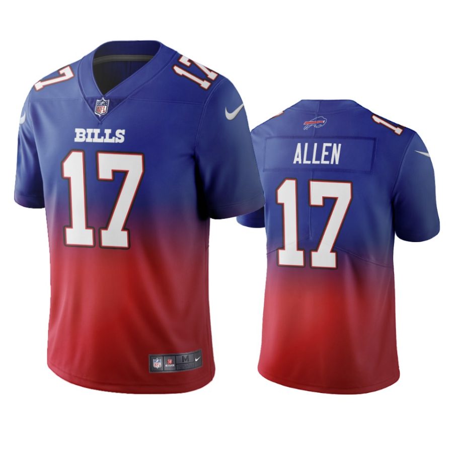 bills josh allen royal gradient color crash jersey