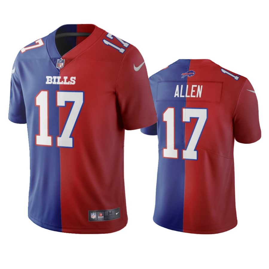 bills josh allen royal red vapor limited two tone jersey