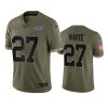 bills tredavious white 2022 salute to service olive jersey