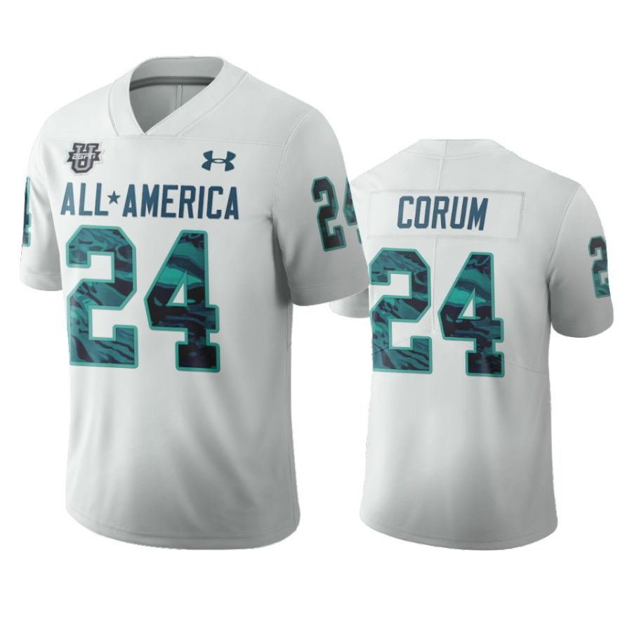 blake corum white 2020 all america football game jersey