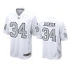 bo jackson raiders white alternate game jersey