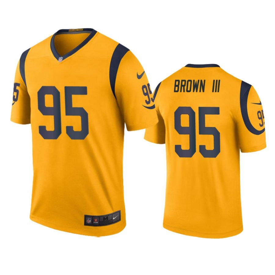 bobby brown iii color rush legend rams gold jersey