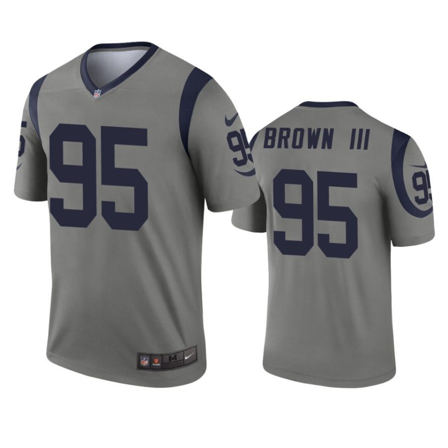 bobby brown iii rams gray inverted legend jersey