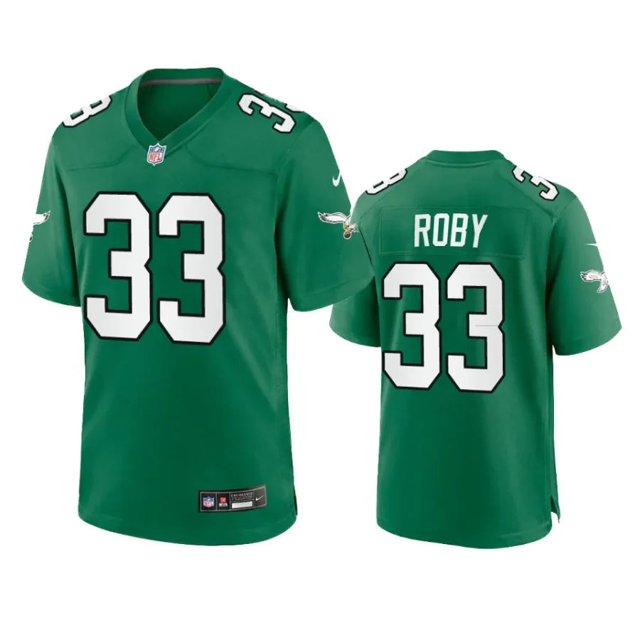 bradley roby eagles alternate game kelly green jersey